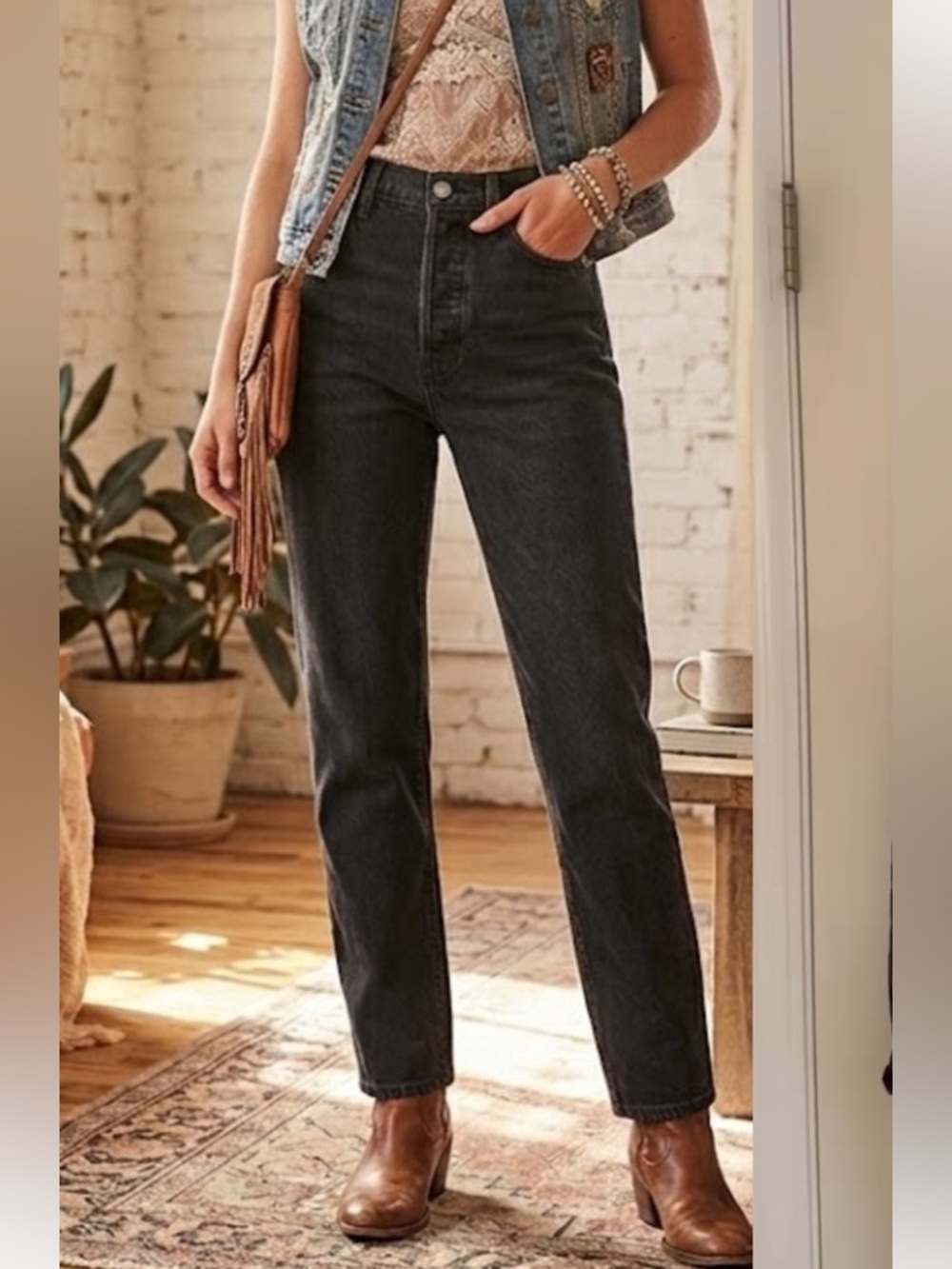 A&F Jeans - The Dad High Rise - Size 31 - Size 12 - Picture 11 of 13